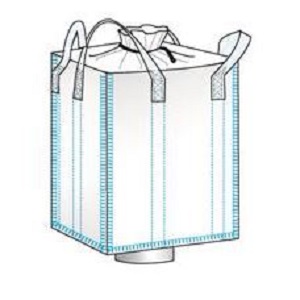 Duffle Top/Funnel Bottom FIBC Hopper Bags - 50 Count